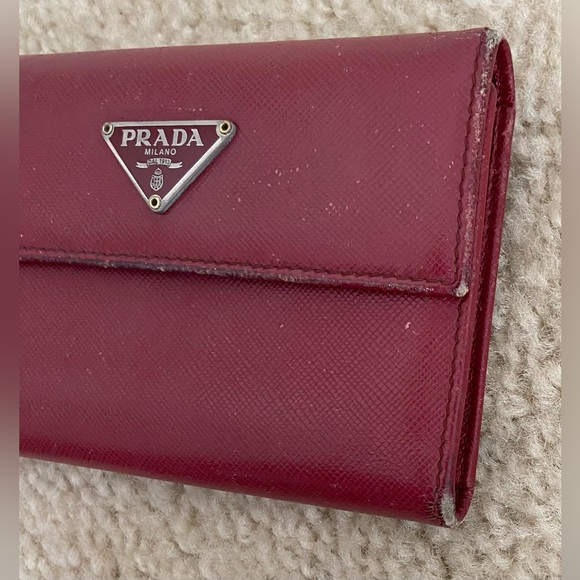 ✨Authentic Prada Burgundy Wallet✨ - Picture 10 of 11